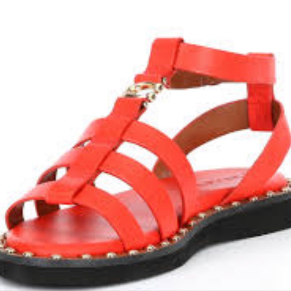 Coach - Giselle Leather Gladiator Sandals - size 10B